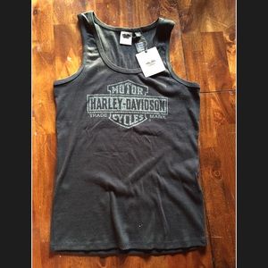 Black Harley-Davidson Ribbed Tank